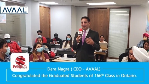 Congratulated the Graduated Students of 166th Class in Ontario